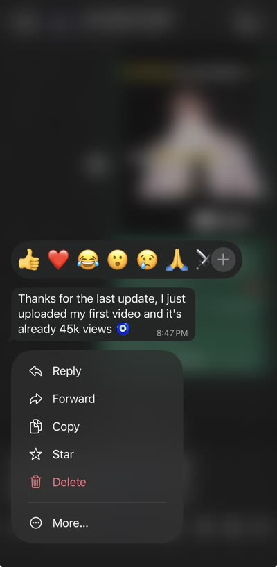 Verified customer message