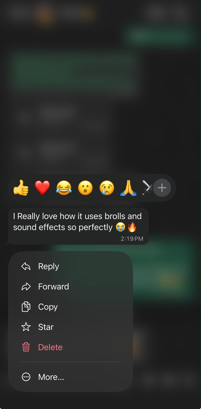 Verified customer message
